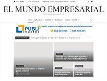 Tablet Screenshot of elmundoempresarial.com